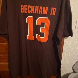 Cleveland Browns Majestic OBJ Brown Tshirt BNWT